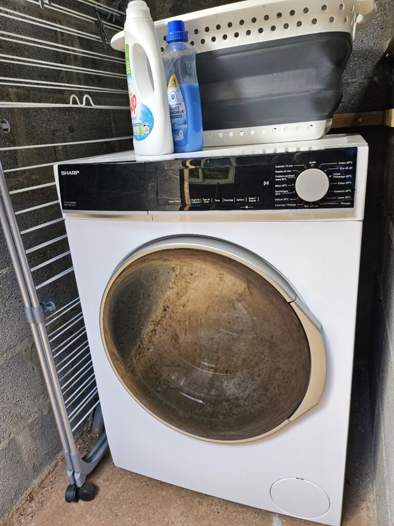 cabanon, lave linge