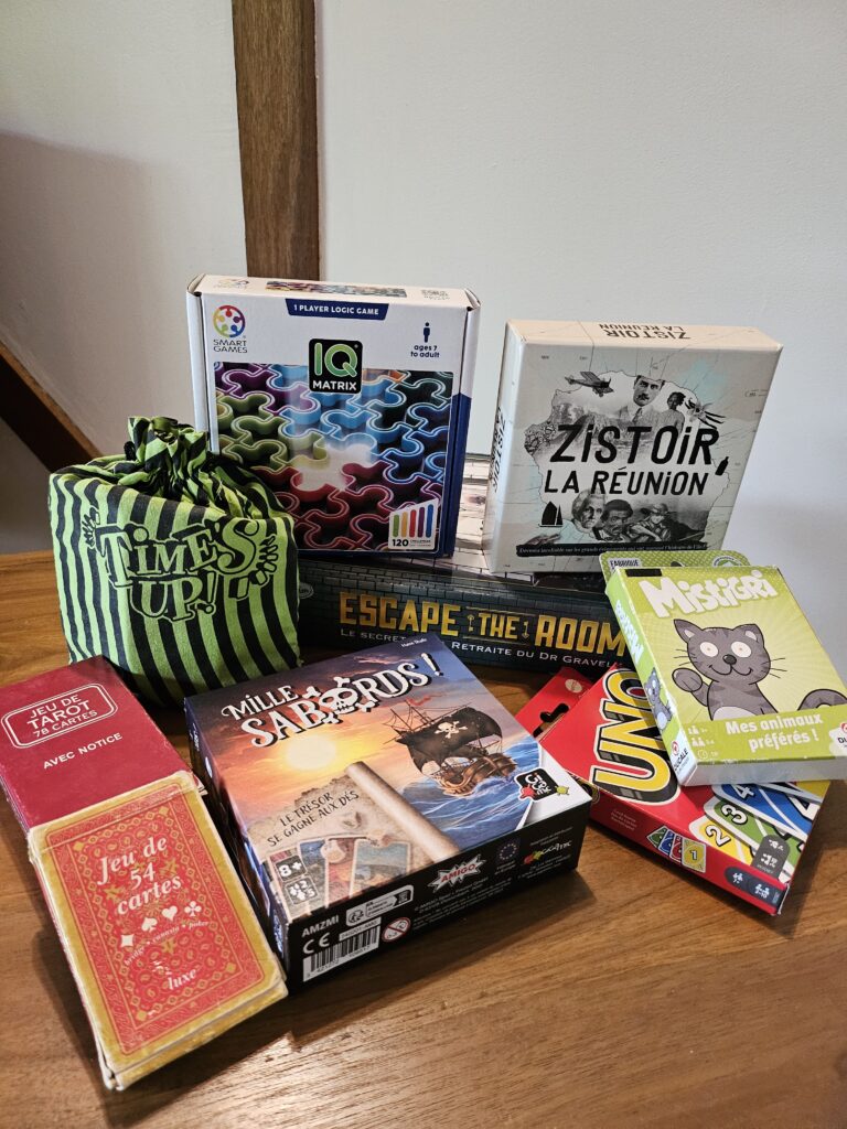 des jeux de société à disposition